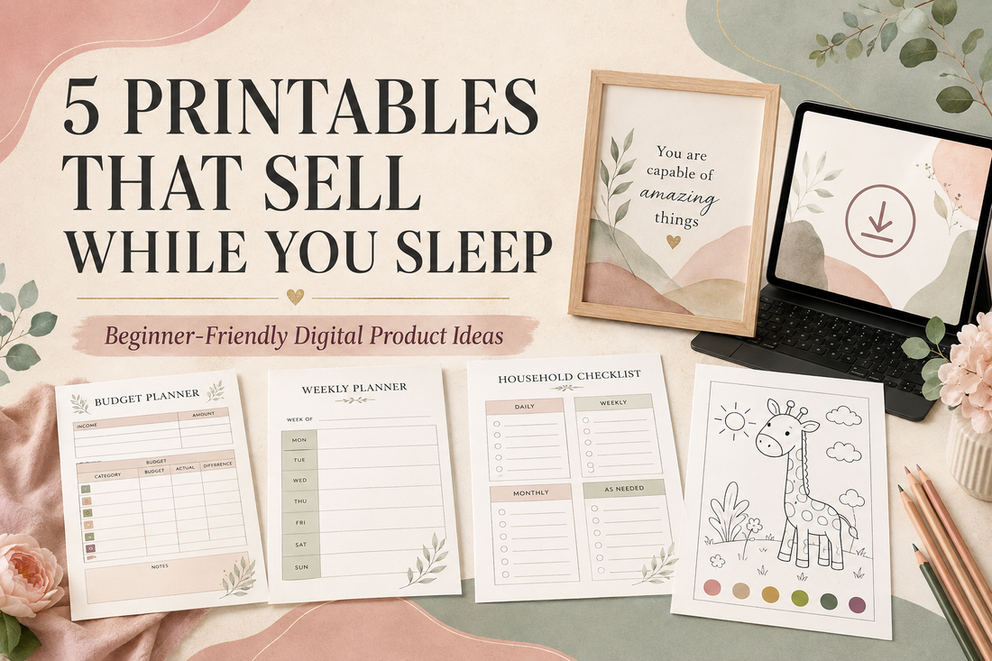 5 online digital products that sell while you sleep